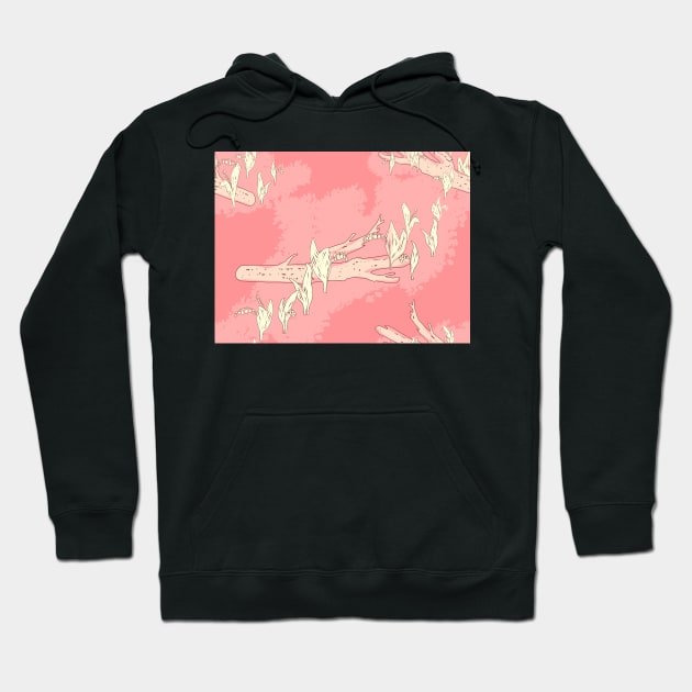 Lily-of-the-valley spring flowers pink Hoodie by Amalus-files